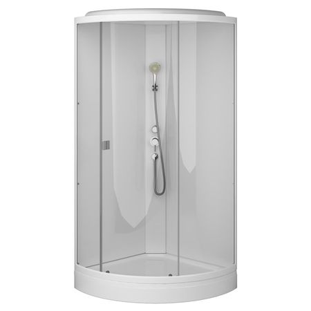 кабина душевая AM.PM X-Joy 90x90х205см 1/4 круга низкий поддон