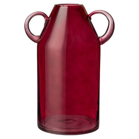 ваза BRONCO Trendy purple 15х30см стекло темно-розовая