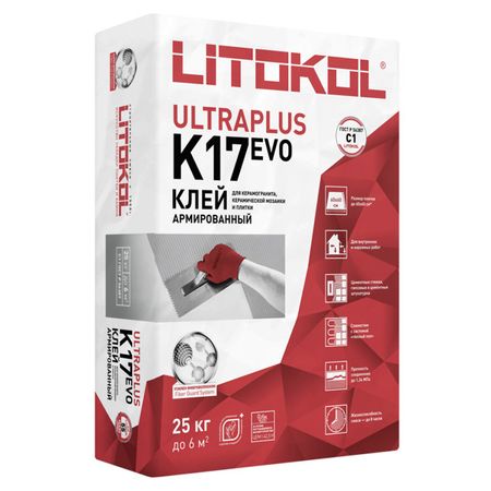 клей плиточный LITOKOL K17 Evo 25кг
