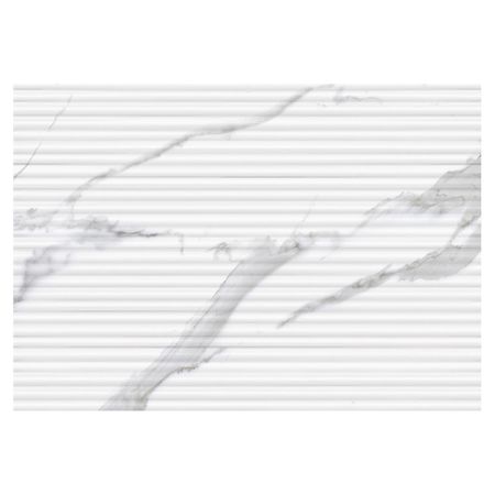 настенная плитка ВКЗ Axima Виченца 40х28 см бело-серая с рельефом