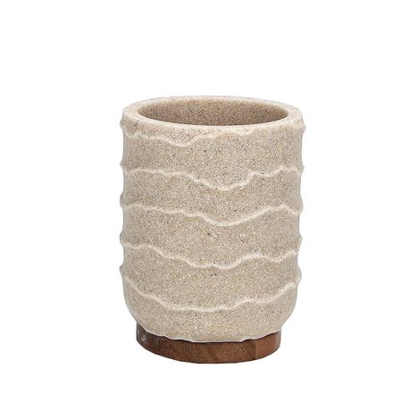 стакан для зубных щеток VITARTA Sea sand полирезин бежевый
