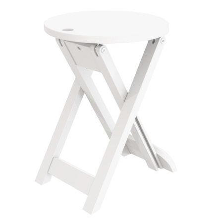 табурет складной ОСАКА 1 350х340х480мм белый матовый МДФ/ДСП/бук