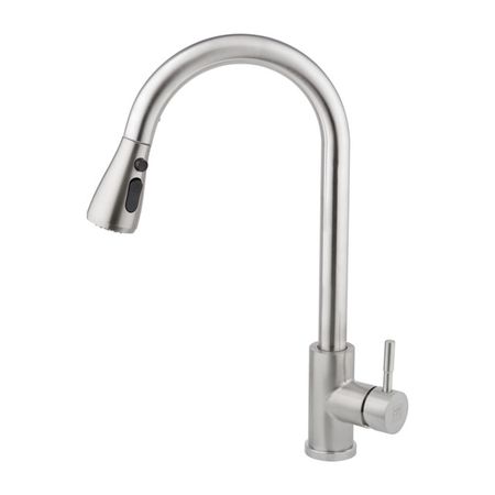 смеситель для кухни AQUEDUC выдвижной нержавейка сатин