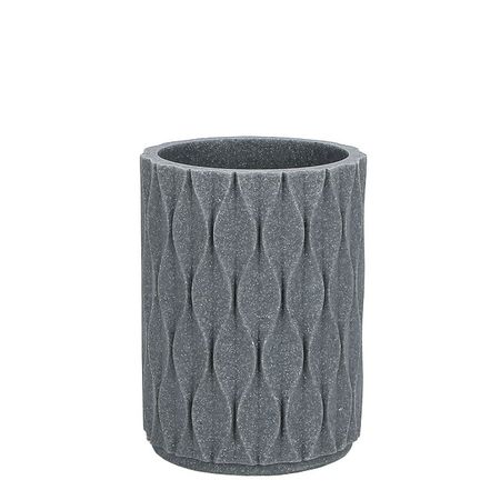 стакан для зубных щеток VITARTA Velvet wave полирезин серый
