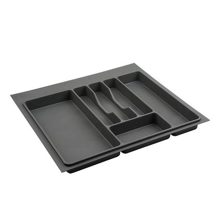 лоток для столовых приборов Lemaх в базу 600мм 485х527х45мм вулканический серый пластик