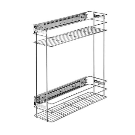 бутылочница Lemax 200мм с боковым креплением и доводчиком 450х156х470мм хром