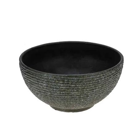 кашпо-миска уличное пластик Polistone bowl d40,5 h20см зеленый
