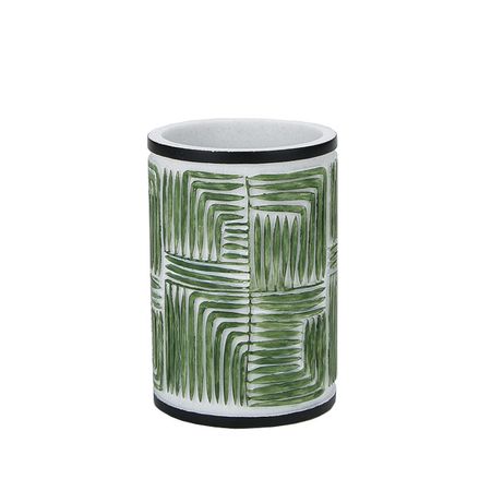 стакан для зубных щеток VITARTA Tropics полирезин зеленый