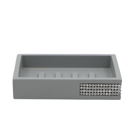 мыльница VITARTA Grey glitter полирезин серый