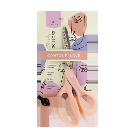 Ножницы канцелярские LOREX Ножницы розовые с принтом