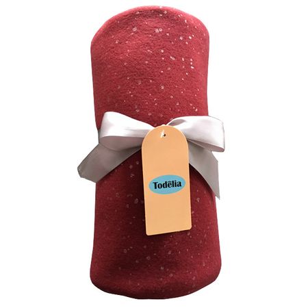 плед TODELIA 140х180см красный, арт.EDFP01red