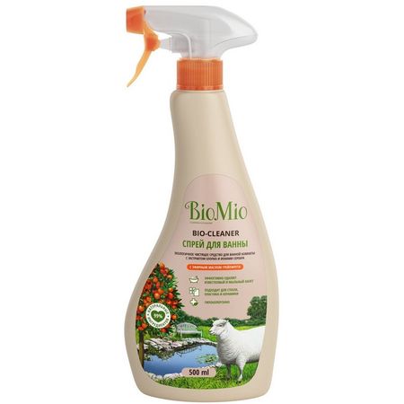 Экологичное чистящее средство BIOMIO BIO-CLEANER для ванной с экстрактом хлопка и ионами серебра грейпфрут 500 мл владимир печенкин мифы драгоценных камней от стрел амура и яблока адама до живого серебра и   великого полоза