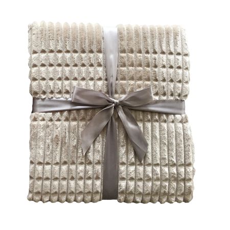 плед TODELIA 200х220см светло-коричневый, арт.EDCF01LB-220