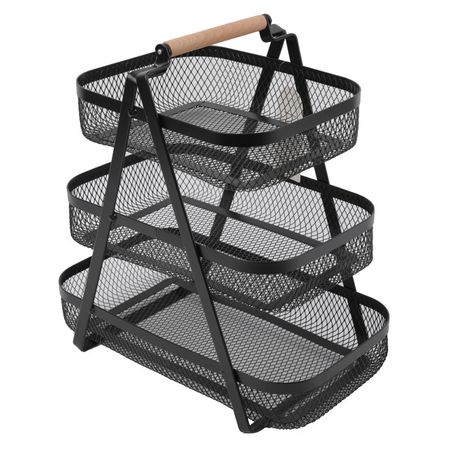 фруктовница TODELIA 35,7х21х36см железо черная