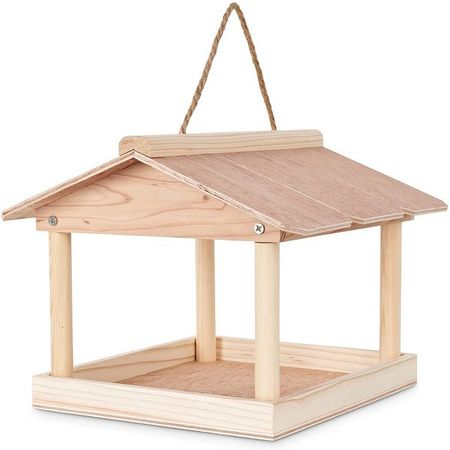 кормушка для птиц 24,5х24,5х19см дерево