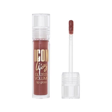 Блеск для губ LUXVISAGE ICON LIPS с эффектом объема и сияния тон 506 caramel beige