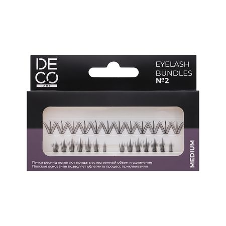 Пучки ресниц DECO. ART EYELASH BUNDLES набор №2 микс средний размер