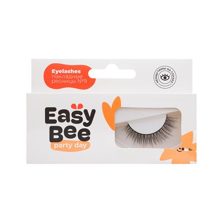 Накладные ресницы EASYBEE PARTY DAY EYELASHES №09 черные для творчества картина по номерам after party панно аниме 30х50 см