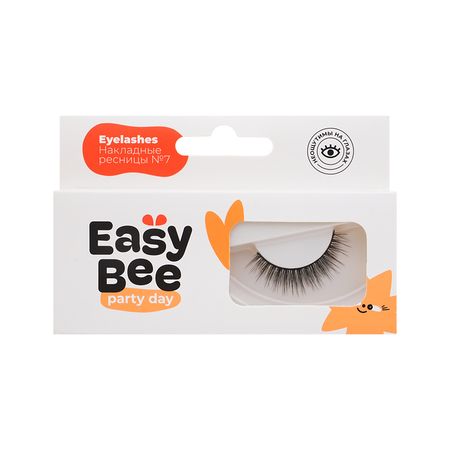 Накладные ресницы EASYBEE PARTY DAY EYELASHES №07 черные для творчества картина по номерам after party панно аниме 30х50 см