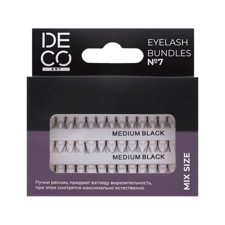 Пучки ресниц DECO. ART EYELASH BUNDLES набор №7 микс размеров стразы самоклеящиеся звездочки разно ный микс