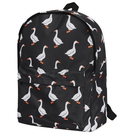 рюкзак ECOS BL032 41х31х14см 20л черный с гусями полиэстер