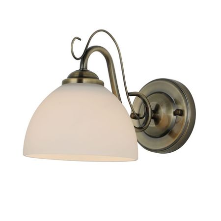 бра SCHAFFNER Бра Melosso 3640-1W ABE27 40Вт стекло металл бронза