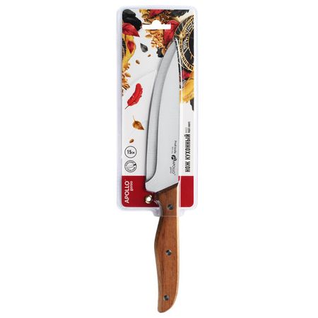 нож APOLLO Bosco 15см кухонный нерж.сталь, дерево