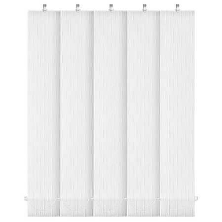 комплект ламелей УЮТ Рогожка 5шт для вертикальных жалюзи 180см белый, арт. 61.61ТО.3238