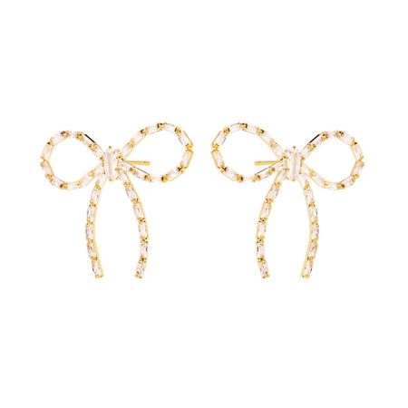MYSTIQUE MIRAGE Серьги Dazzle Bow Earrings – Gold
