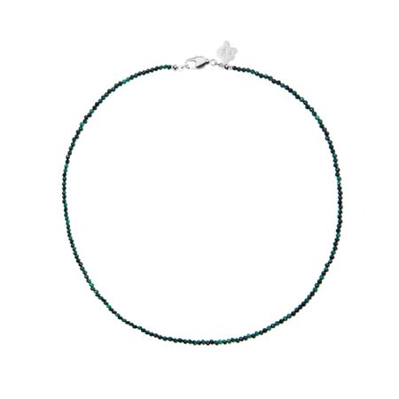 HOLLY JUNE Колье Malachite Tiny Necklace