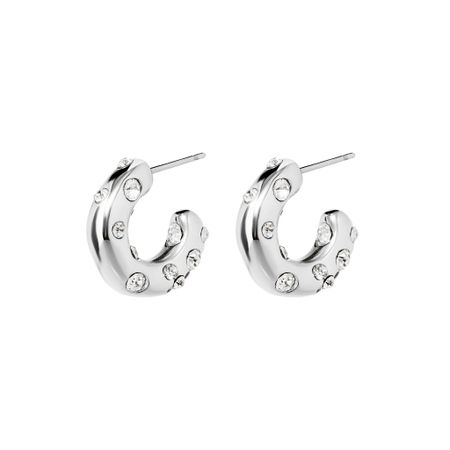 DÉJÀ VU Серьги Crystal Donut Earrings - Silver