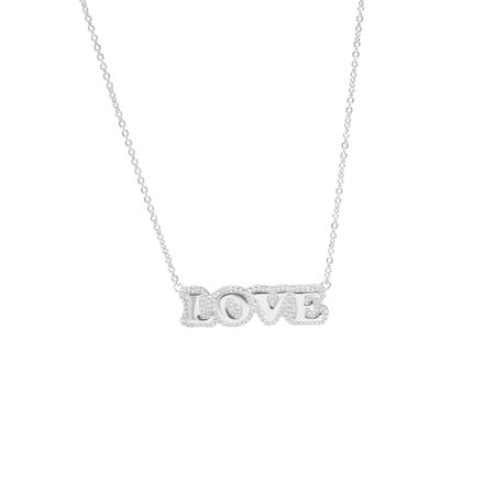 VIVA LA VIKA Колье Love Stamp Necklace - Silver
