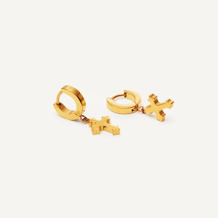 NOIR BY VLV Серьги Ortho Cross Earrings – Gold