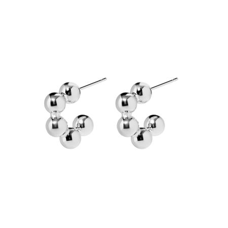 PLAIN STUDIO Серьги Ball Chain Earrings – Silver