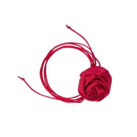 PETIT MOMENTS Колье Rosette Tie Necklace - Crimson