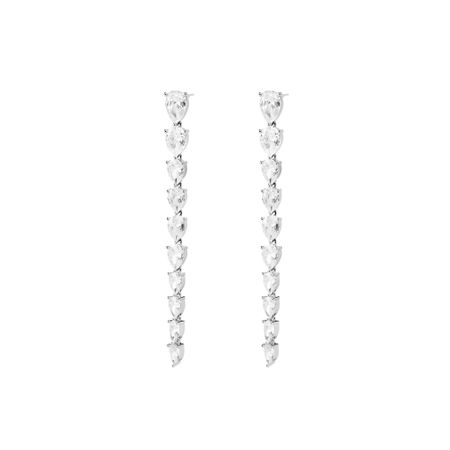 FREE FORM Серьги Silver Long Earrings With Crystals english vocabulary form 5 словарь по английскому языку 5 е издание