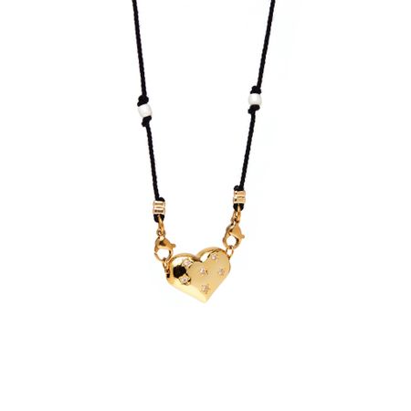 VIVA LA VIKA Колье Sparking Knitted Heart Necklace – Gold