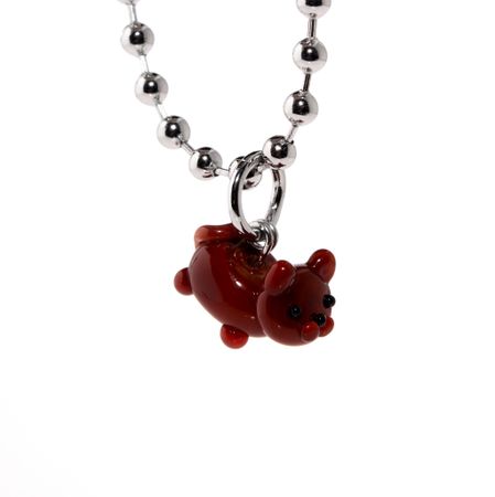 HOLLY JUNE Колье Favorite Fluffy Necklace - Chocolate British Cat