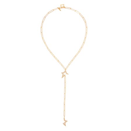 VIVA LA VIKA Колье Gold Star Tie Necklace