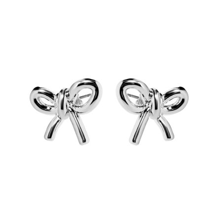 MYSTIQUE MIRAGE Серьги Elegant Bow Earrings - Silver