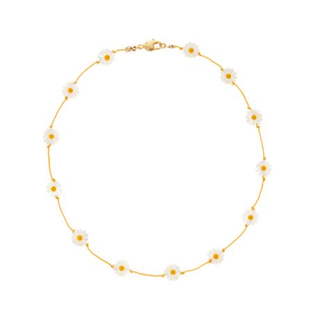 HOLLY JUNE Колье Daisy Field Necklace – Yellow