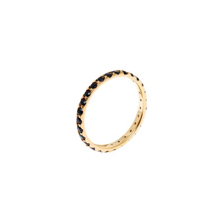 VIVA LA VIKA Кольцо Pave Ring – Gold Black