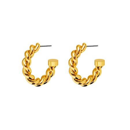 PLAIN STUDIO Серьги Simple Wreathy Earrings - Gold