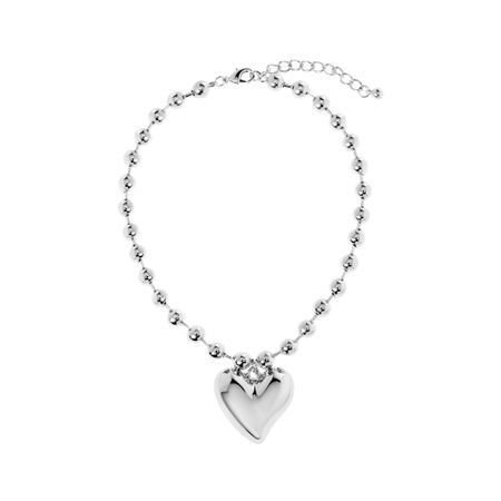 PLAIN STUDIO Колье Hefty Heart Necklace – Silver