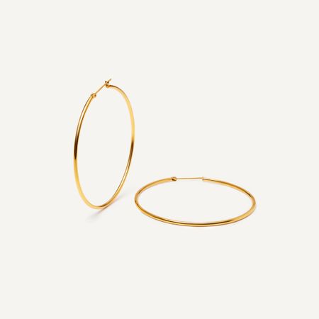 PLAIN STUDIO Серьги Hefty Hoops – Gold