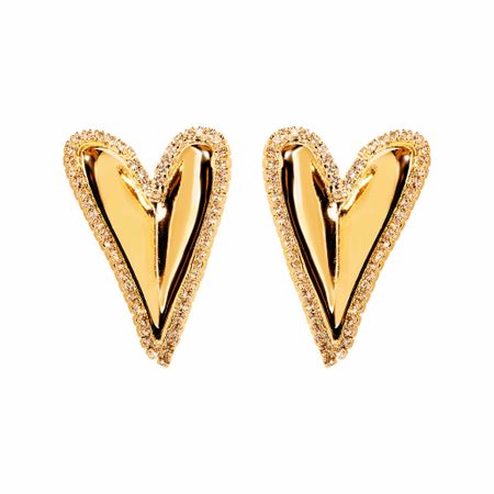 MYSTIQUE MIRAGE Серьги Gleaming Heart Earrings – Gold