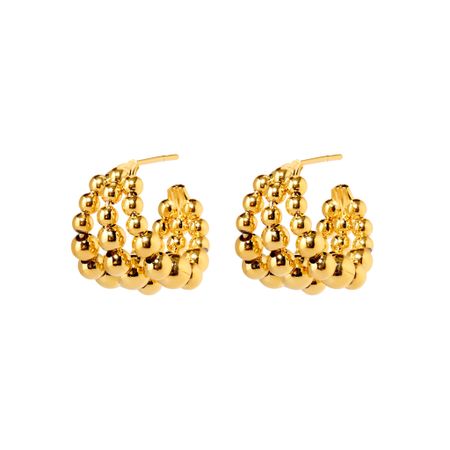 MYSTIQUE MIRAGE Серьги Wide Balls Earrings - Gold