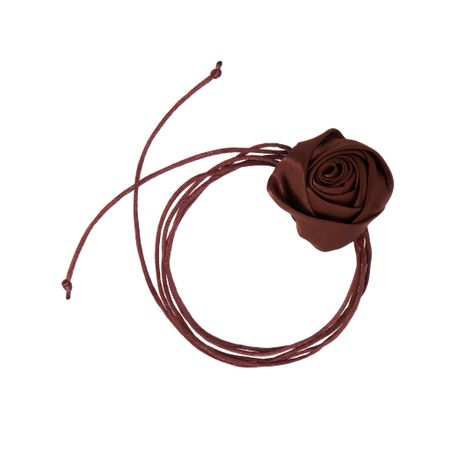 PETIT MOMENTS Колье Rosette Tie Necklace - Brown