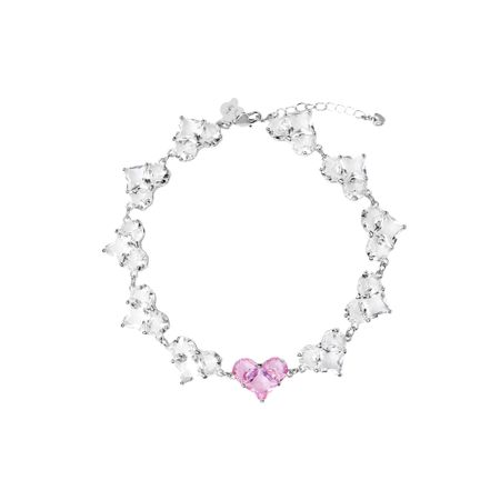 HOLLY JUNE Колье Hefty Heart Chain Necklace – Silver