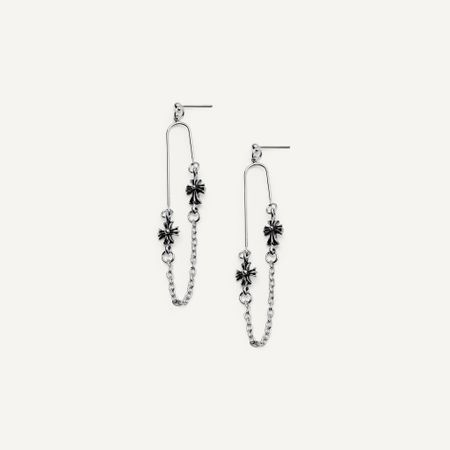 NOIR BY VLV Серьги Vespertine Cross Earrings